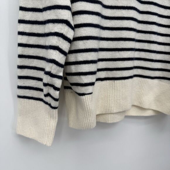 Old Navy So Soft Striped V Neckline Sweater Size Cotton Blend XS - Picture 3 of 6